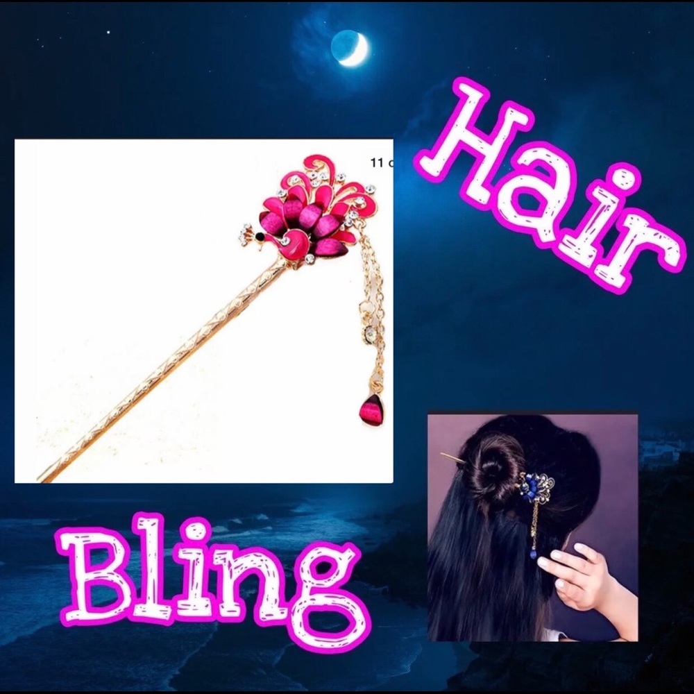 Vintage Style Peacock Hairpin